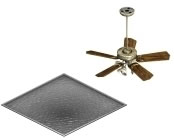 Disco Dance Light & Seminary Ceiling Fan (Motionless)